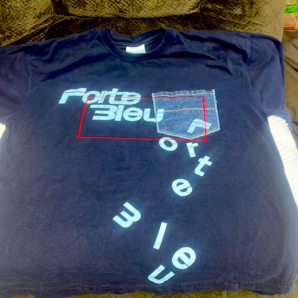 Blue designer t shirt